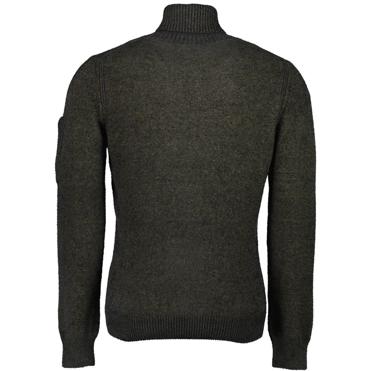 Roll Neck Lens Fleece Knit - Casual Basement