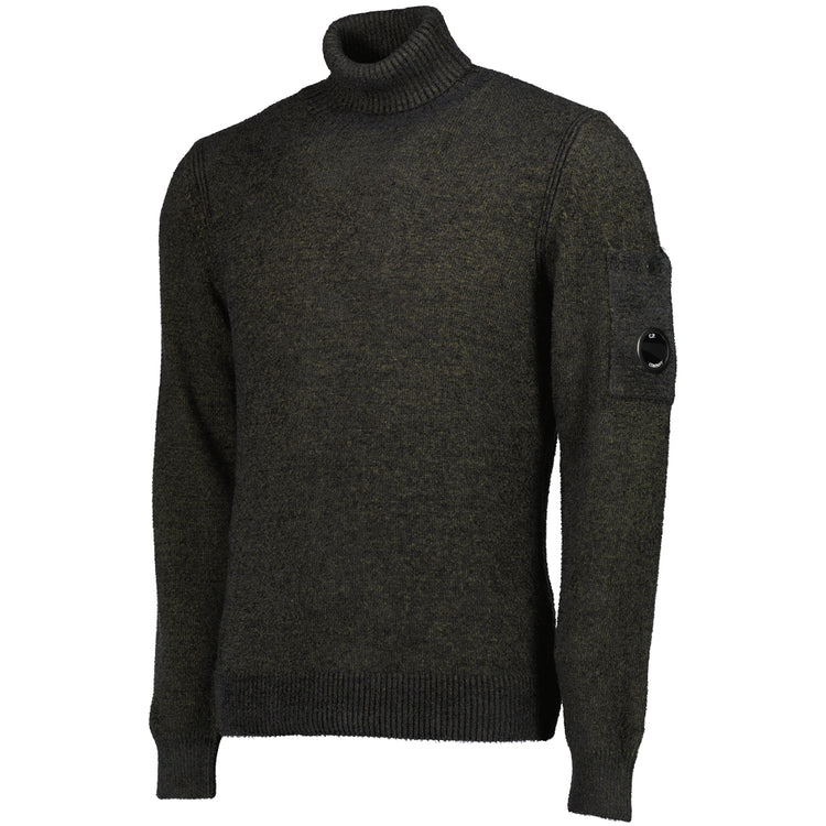 Roll Neck Lens Fleece Knit - Casual Basement