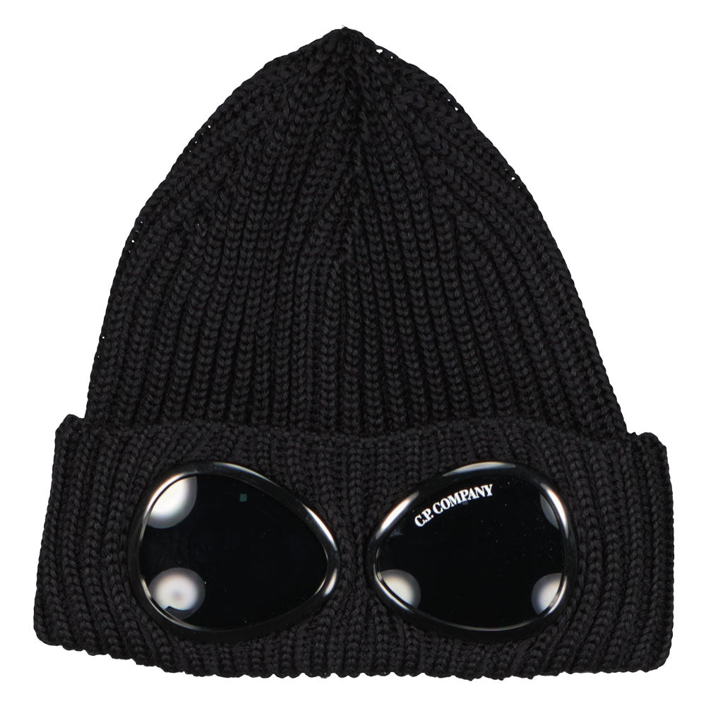 C.P. Company Merino Wool Goggle Beanie Total Eclipse