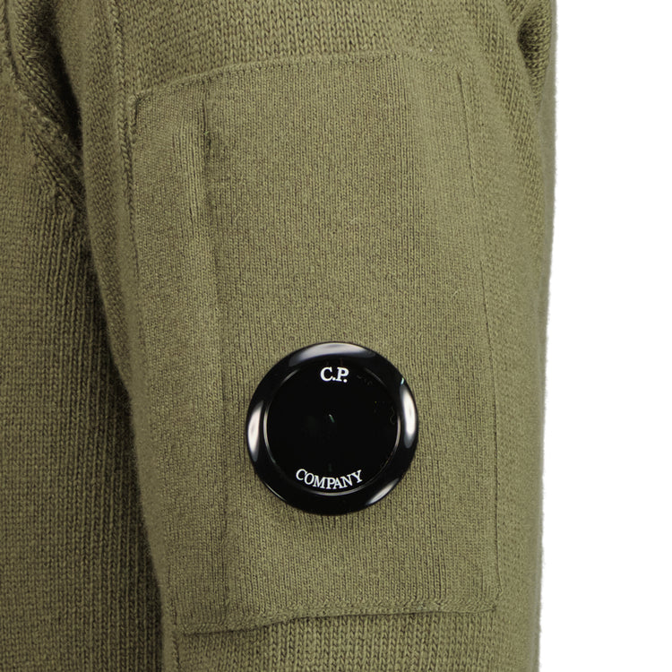 Knitted Zip-Up Lens Cardigan - Casual Basement