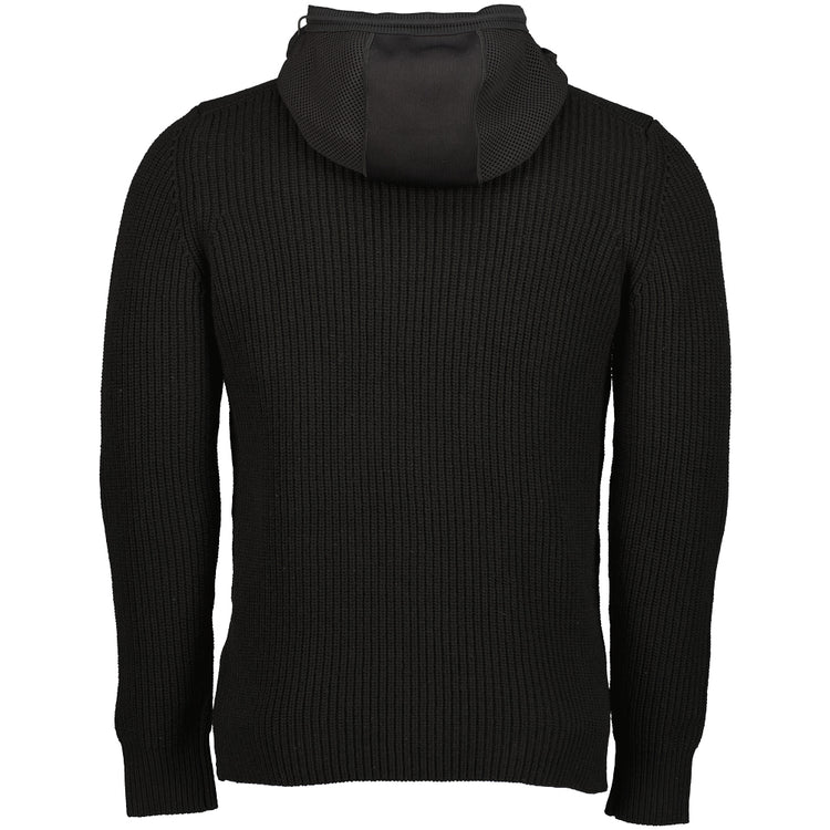 Patch Logo Hooded Knit - Casual Basement