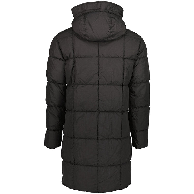Long Flatt Nylon Down Lens Jacket - Casual Basement