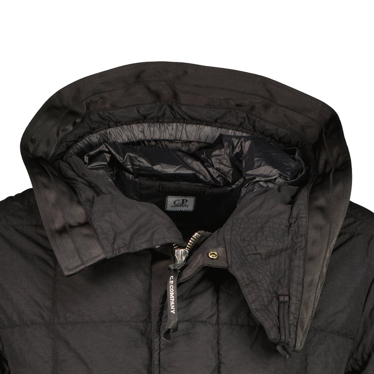 Long Flatt Nylon Down Lens Jacket - Casual Basement