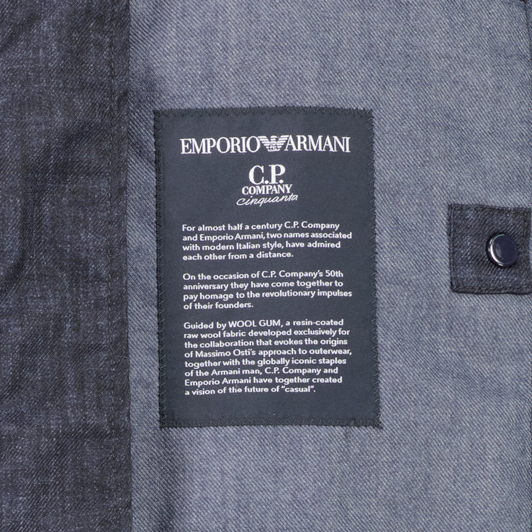 C.P. Company x Armani Wool Gum Bomber Jacket - Casual Basement