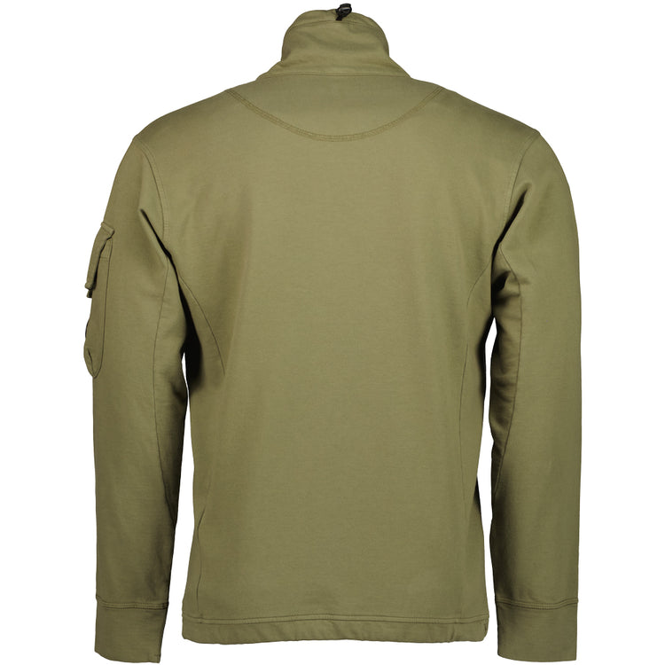 Light Fleece Polo Collar Lens Sweatshirt - Casual Basement