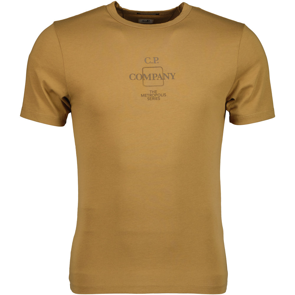 C.P. Company Embossed Logo TShirt Bistre
