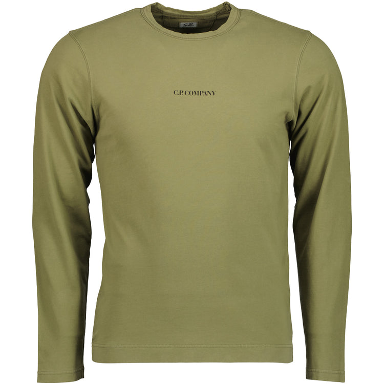 Long Sleeve Logo Print T-Shirt - Casual Basement