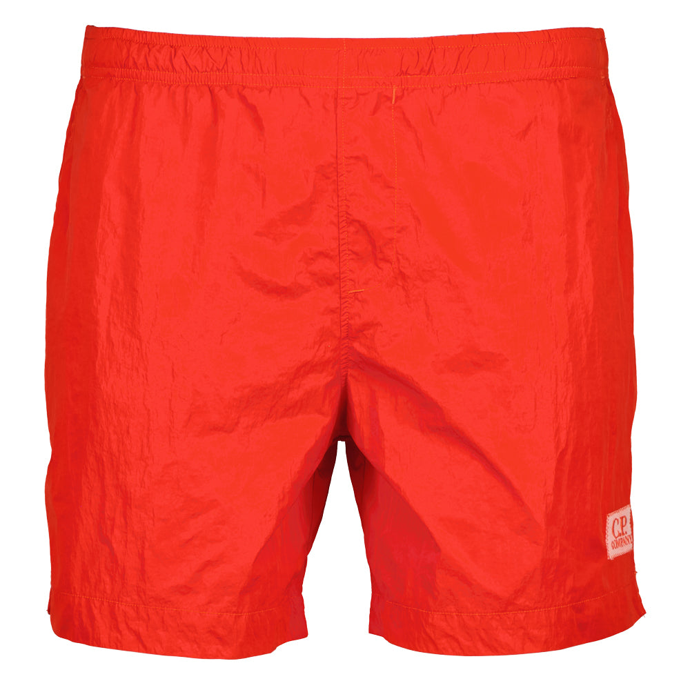 C.P. Company Chrome Boxer Swim Shorts Fiery Red