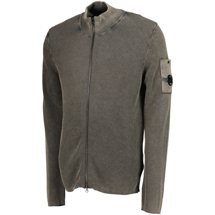 Zip Up Cotton Crepe Lens Knit - Casual Basement
