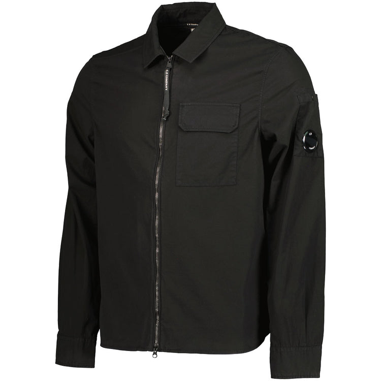 Gabardine Zip Up Lens Overshirt - Casual Basement