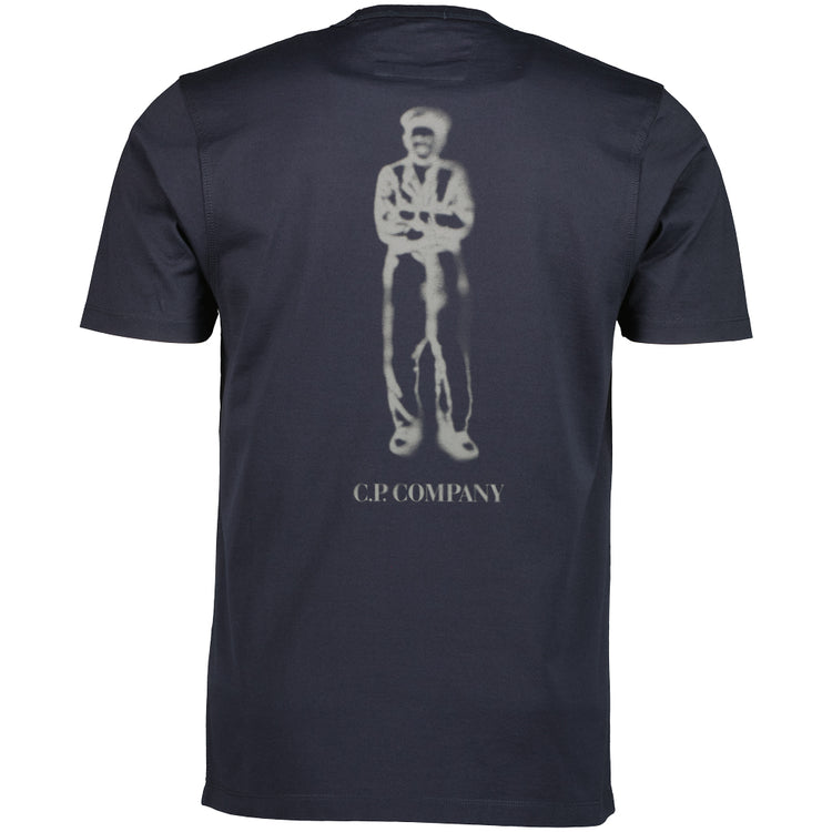 Mercerized Jersey Sailor Print T-Shirt - Casual Basement