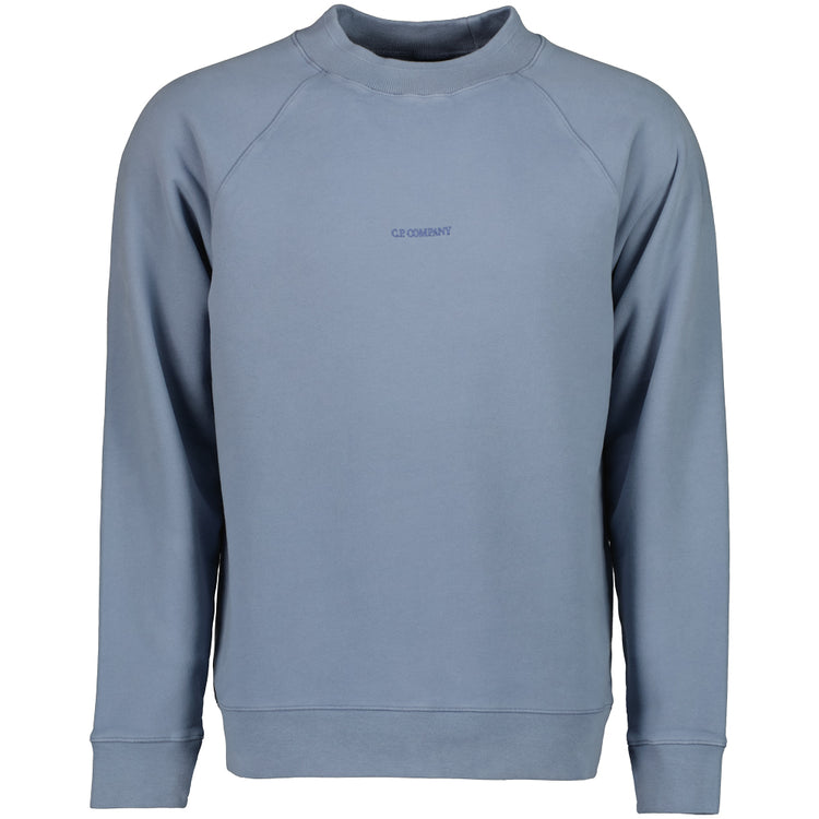 Brushed Fleece Centre Logo Sweatshirt - Casual Basement