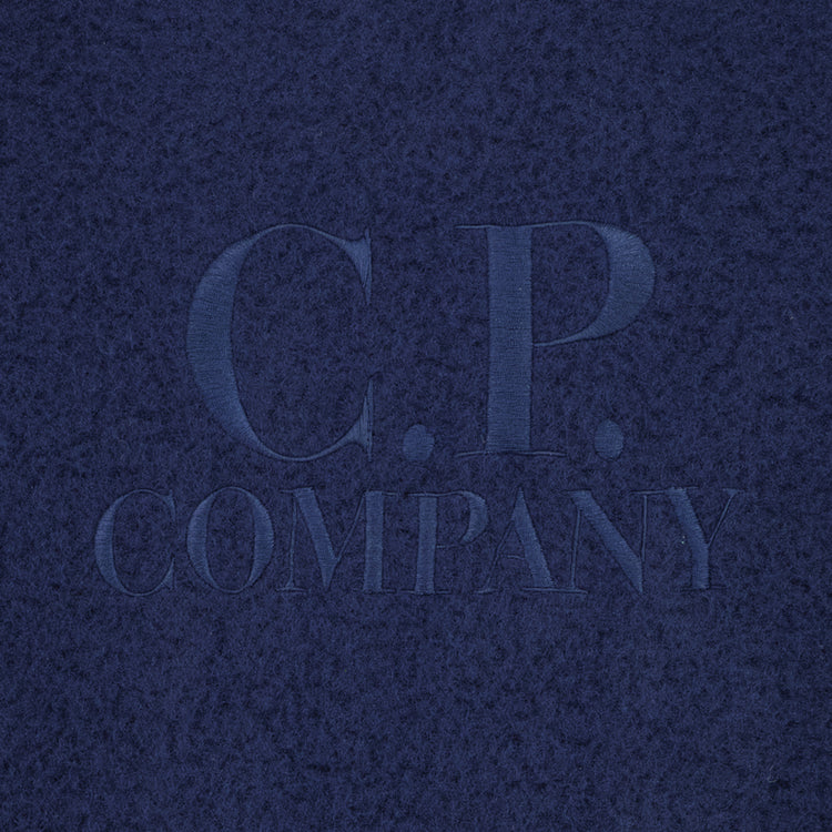 Wool Polar Fleece Logo Hoodie - Casual Basement