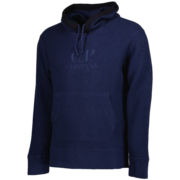 Wool Polar Fleece Logo Hoodie - Casual Basement