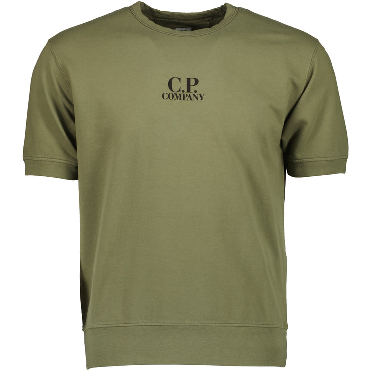 Short Sleeve Light Fleece Logo Sweatshirt - Casual Basement