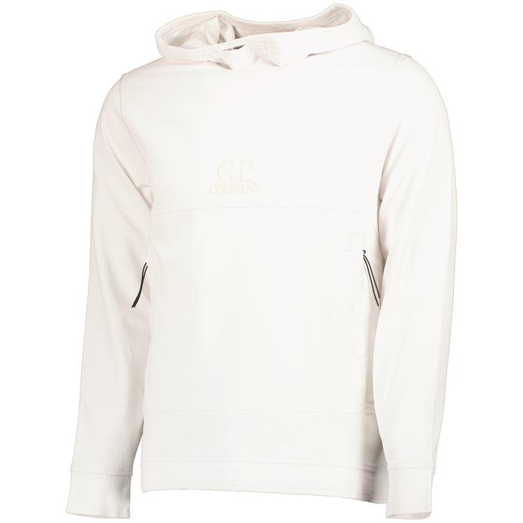 Plated Light Fleece Embroidered Logo Hoodie - Casual Basement