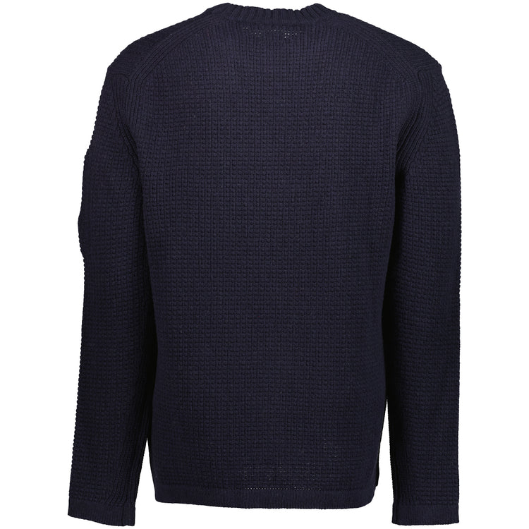 Lambswool Waffle-Knit Lens Jumper - Casual Basement