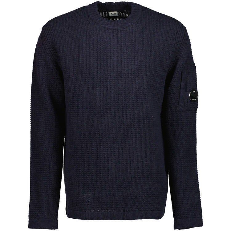 Lambswool Waffle-Knit Lens Jumper - Casual Basement