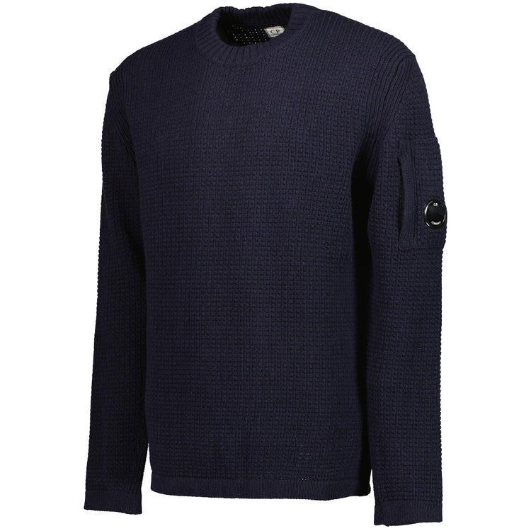 Lambswool Waffle-Knit Lens Jumper - Casual Basement