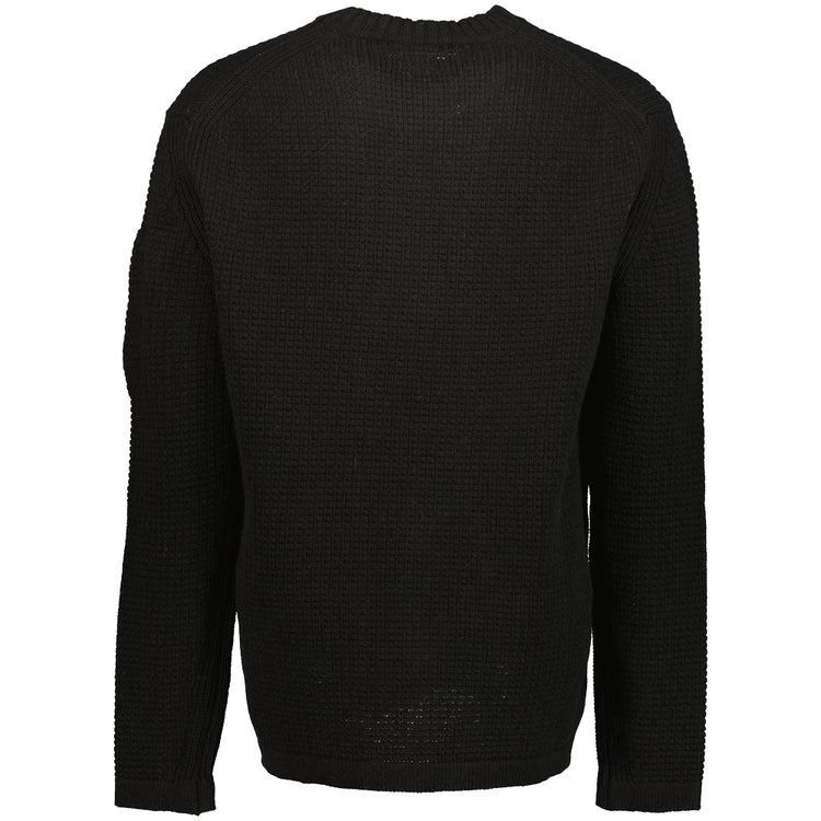 Lambswool Waffle-Knit Lens Jumper - Casual Basement
