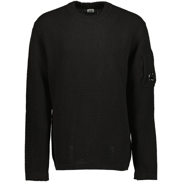 Lambswool Waffle-Knit Lens Jumper - Casual Basement