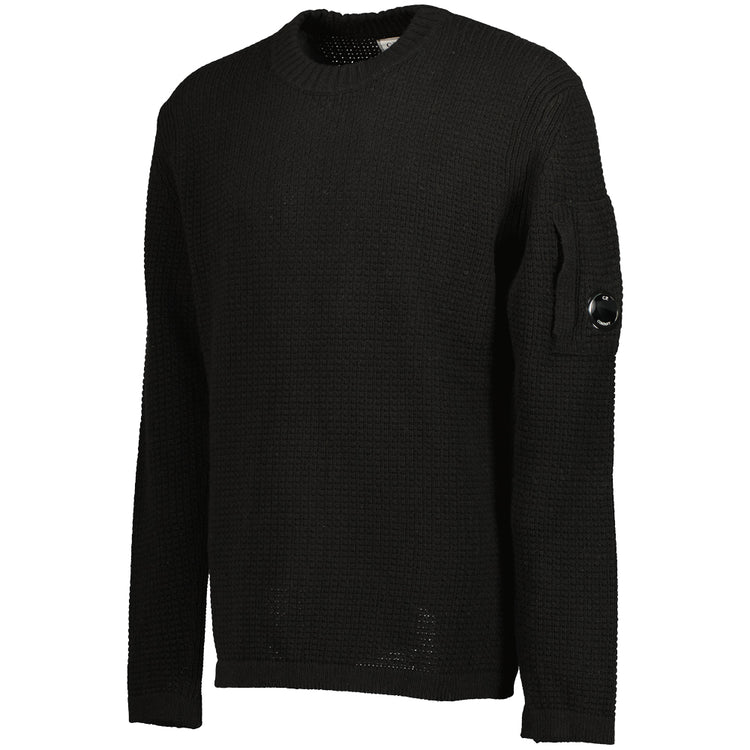 Lambswool Waffle-Knit Lens Jumper - Casual Basement