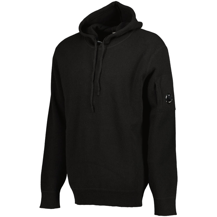 Lambswool Hooded Lens Jumper - Casual Basement