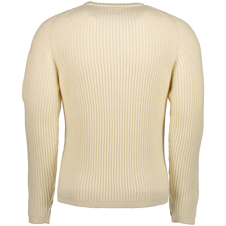 Ribbed Crewneck Lens Jumper - Casual Basement