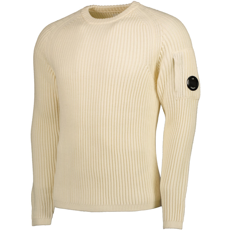 Ribbed Crewneck Lens Jumper - Casual Basement