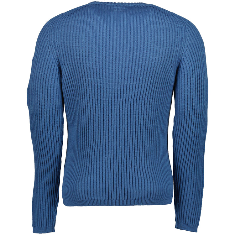 Ribbed Crewneck Lens Jumper - Casual Basement