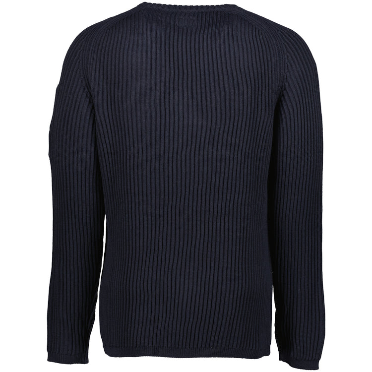 Ribbed Crewneck Lens Jumper - Casual Basement