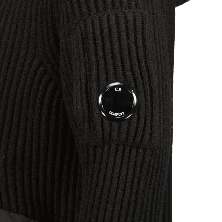 Lambswool Mixed Hooded Lens Knit - Casual Basement