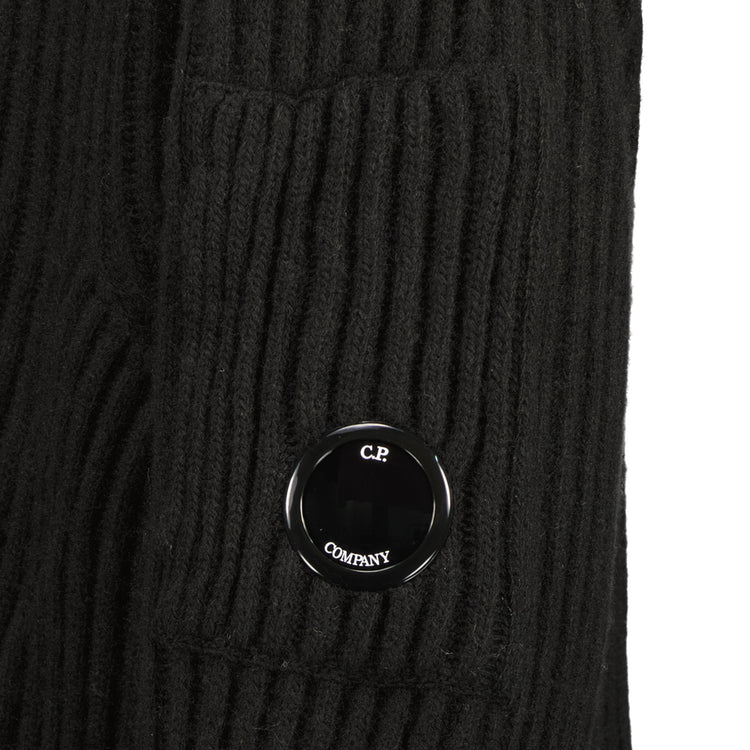 Lambswool Mixed Zipped Lens Cardigan - Casual Basement