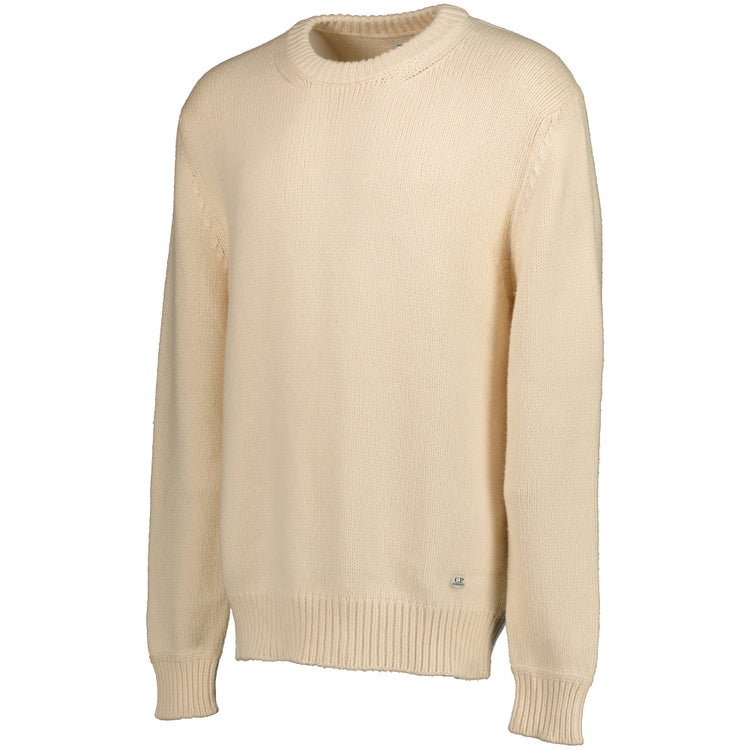 Cotton/Nylon Crewneck Jumper - Casual Basement