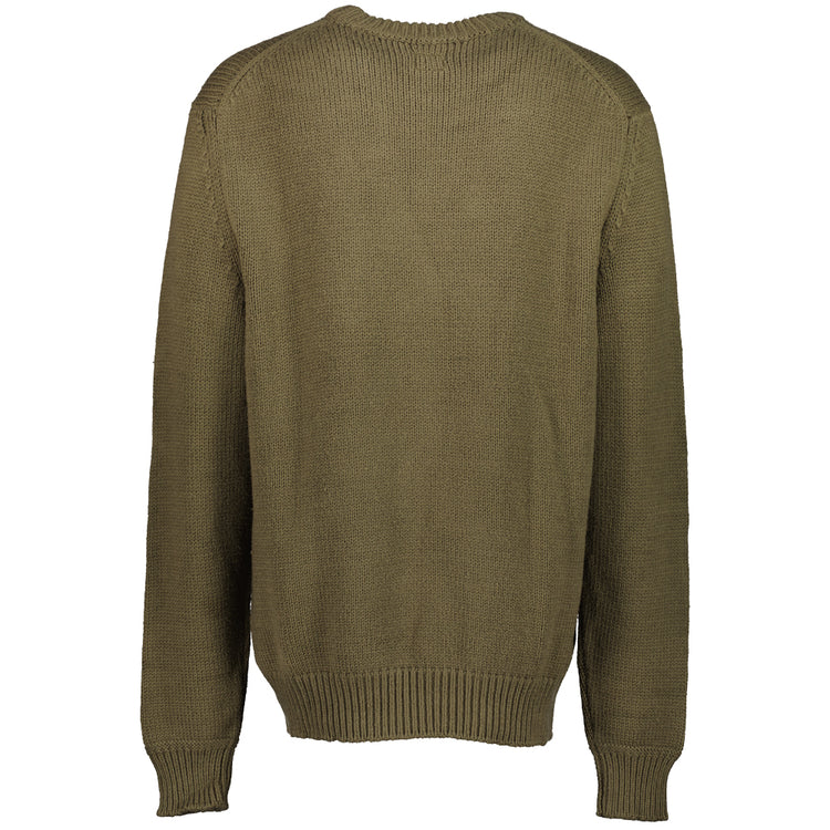 Cotton/Nylon Crewneck Jumper - Casual Basement