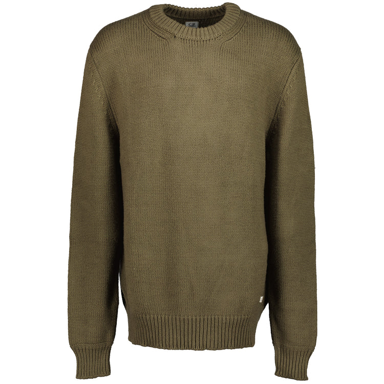 Cotton/Nylon Crewneck Jumper - Casual Basement
