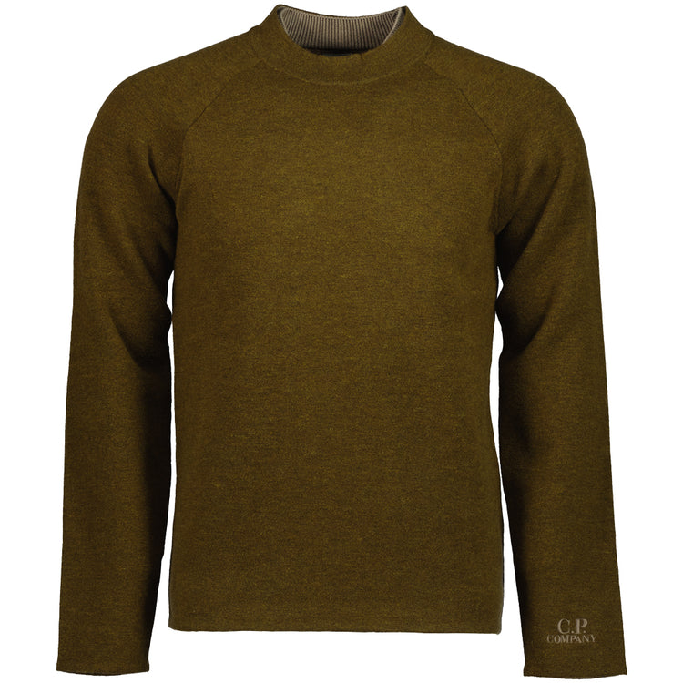 Embroidered Cuff Logo Zip Knit - Casual Basement