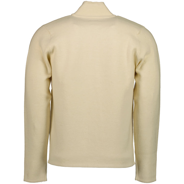 Embroidered Cuff Logo Zip Knit - Casual Basement