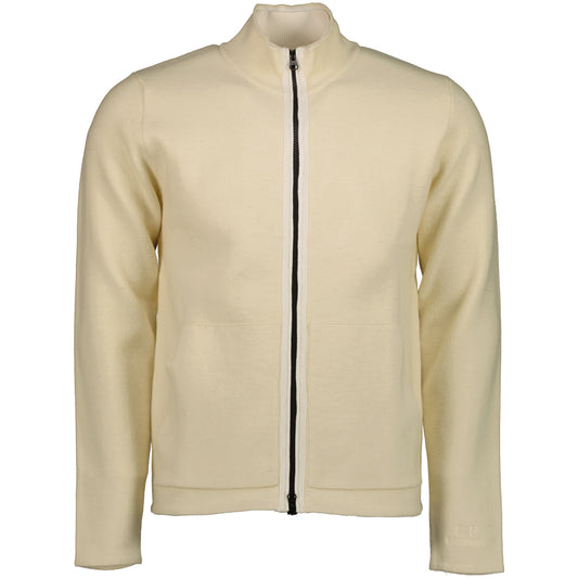 Embroidered Cuff Logo Zip Knit - Casual Basement