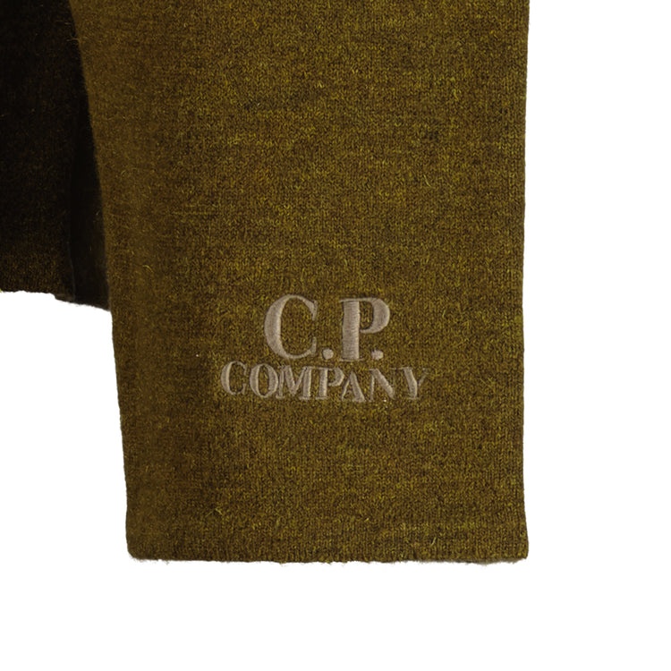 Embroidered Cuff Logo Zip Knit - Casual Basement