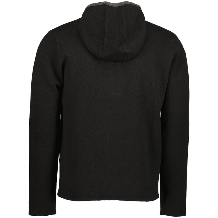 Embroidered Cuff Logo Quarter Zip Knit - Casual Basement