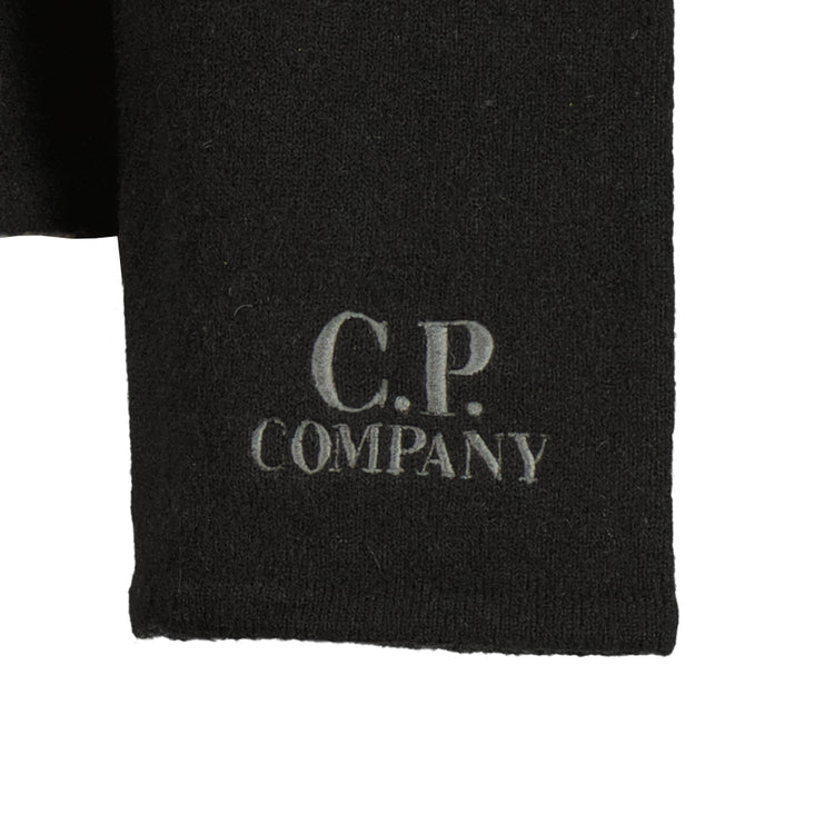Embroidered Cuff Logo Quarter Zip Knit - Casual Basement