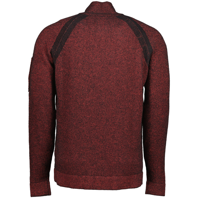 Knitted Lens Zip Cardigan - Casual Basement