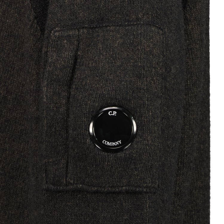 Knitted Lens Zip Cardigan - Casual Basement