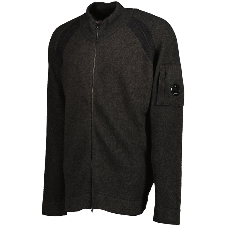 Knitted Lens Zip Cardigan - Casual Basement