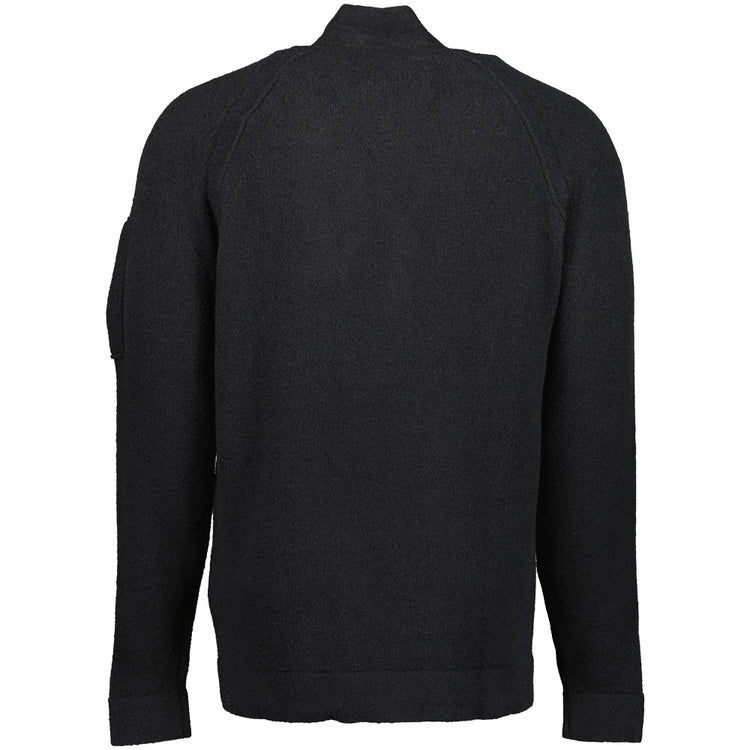 Knitted Lens Zip Cardigan - Casual Basement