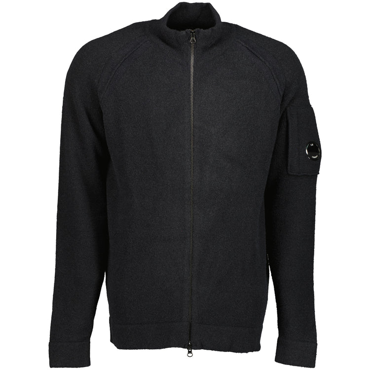 Knitted Lens Zip Cardigan - Casual Basement