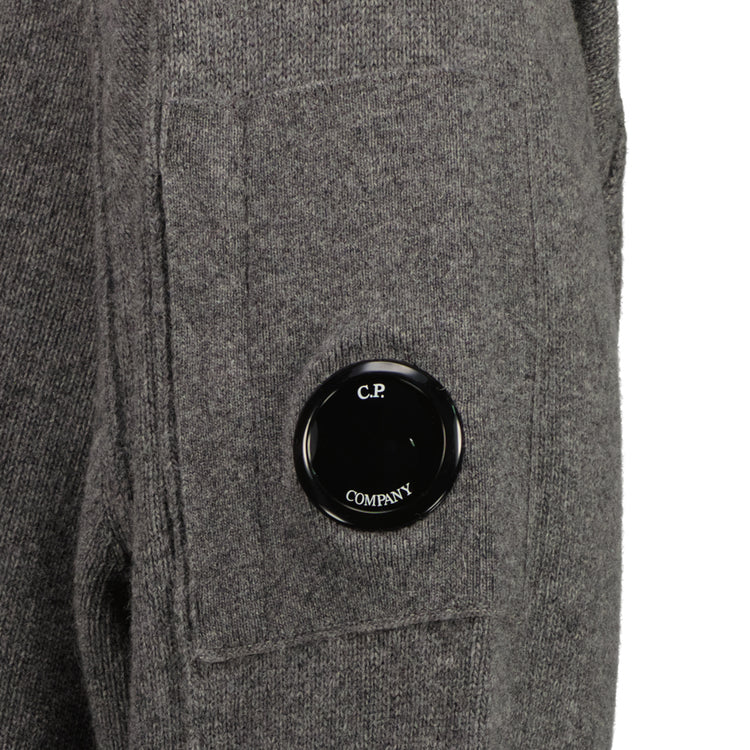 Knitted Zip-Up Lens Cardigan - Casual Basement