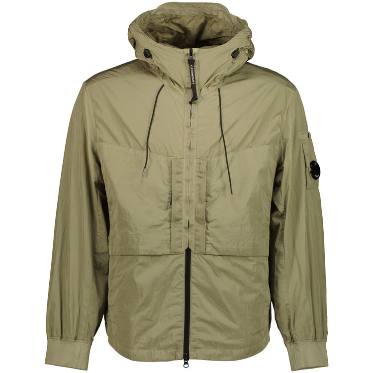 Chrome-R Hooded Lens Overshirt Jacket - Casual Basement