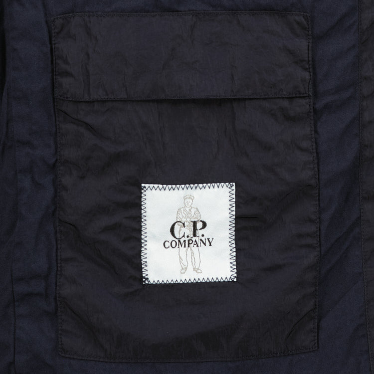 Chrome-R Hooded Lens Overshirt Jacket - Casual Basement